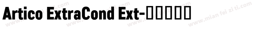 Artico ExtraCond Ext字体转换
